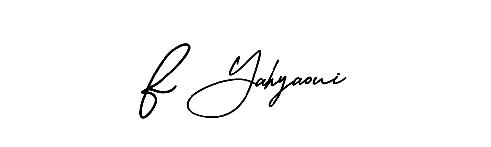 if you are searching for the best signature style for your name F Yahyaoui. so please give up your signature search. here we have designed multiple signature styles  using AmerikaSignatureDemo-Regular. F Yahyaoui signature style 3 images and pictures png