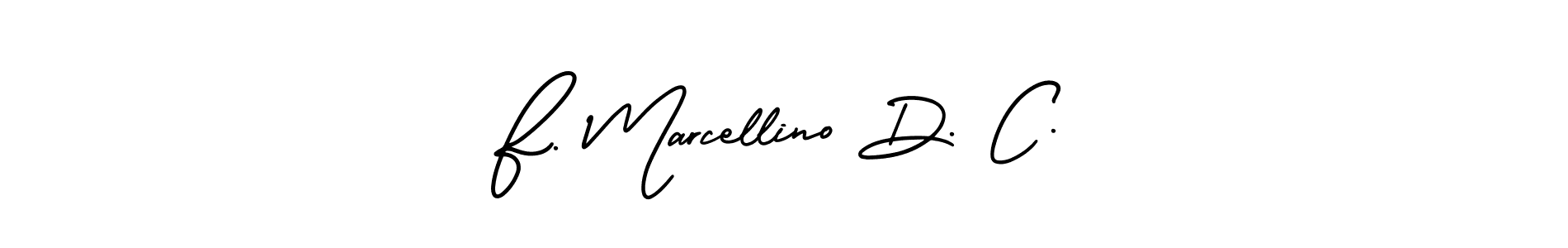 See photos of F. Marcellino D. C. official signature by Spectra . Check more albums & portfolios. Read reviews & check more about AmerikaSignatureDemo-Regular font. F. Marcellino D. C. signature style 3 images and pictures png