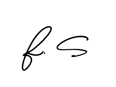 This is the best signature style for the F. S name. Also you like these signature font (AmerikaSignatureDemo-Regular). Mix name signature. F. S signature style 3 images and pictures png