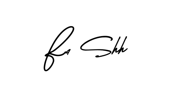 How to make F4 Shh signature? AmerikaSignatureDemo-Regular is a professional autograph style. Create handwritten signature for F4 Shh name. F4 Shh signature style 3 images and pictures png