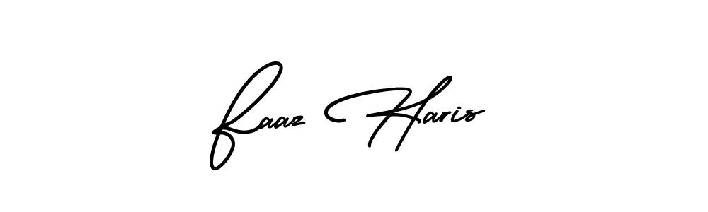 AmerikaSignatureDemo-Regular is a professional signature style that is perfect for those who want to add a touch of class to their signature. It is also a great choice for those who want to make their signature more unique. Get Faaz Haris name to fancy signature for free. Faaz Haris signature style 3 images and pictures png