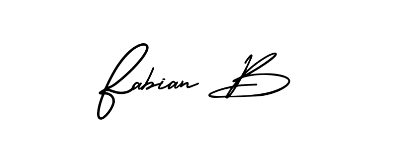Also we have Fabian B name is the best signature style. Create professional handwritten signature collection using AmerikaSignatureDemo-Regular autograph style. Fabian B signature style 3 images and pictures png