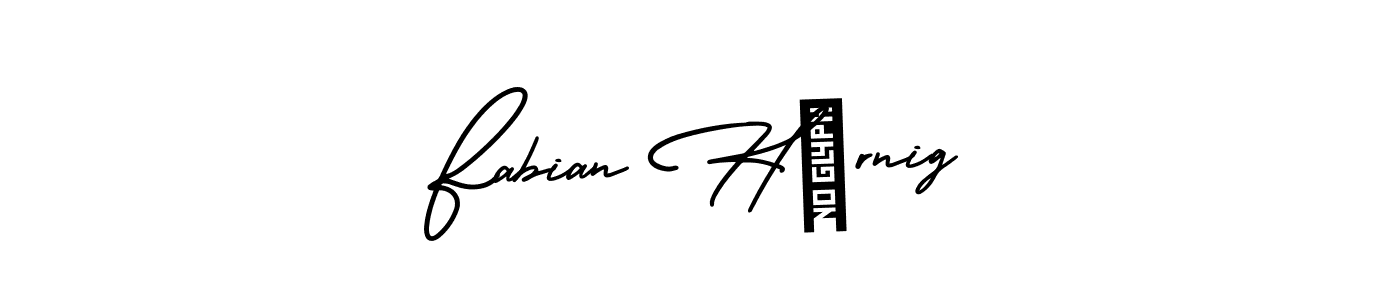 Design your own signature with our free online signature maker. With this signature software, you can create a handwritten (AmerikaSignatureDemo-Regular) signature for name Fabian Hörnig. Fabian Hörnig signature style 3 images and pictures png