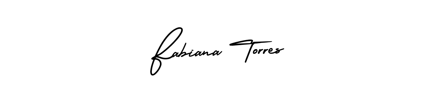 Create a beautiful signature design for name Fabiana Torres. With this signature (AmerikaSignatureDemo-Regular) fonts, you can make a handwritten signature for free. Fabiana Torres signature style 3 images and pictures png