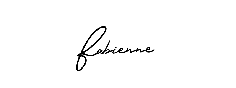 You should practise on your own different ways (AmerikaSignatureDemo-Regular) to write your name (Fabienne) in signature. don't let someone else do it for you. Fabienne signature style 3 images and pictures png