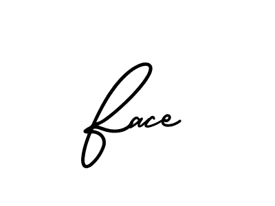 You should practise on your own different ways (AmerikaSignatureDemo-Regular) to write your name (Face) in signature. don't let someone else do it for you. Face signature style 3 images and pictures png