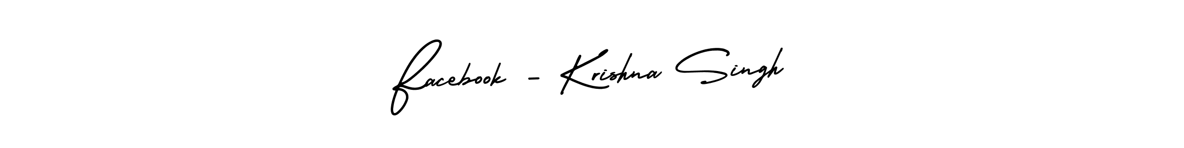 Make a beautiful signature design for name Facebook - Krishna Singh. Use this online signature maker to create a handwritten signature for free. Facebook - Krishna Singh signature style 3 images and pictures png