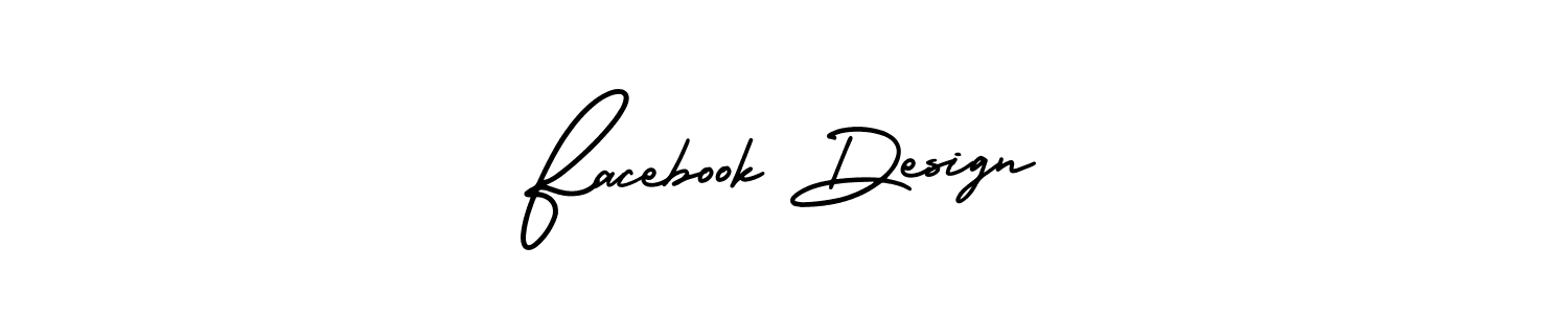 Create a beautiful signature design for name Facebook Design. With this signature (AmerikaSignatureDemo-Regular) fonts, you can make a handwritten signature for free. Facebook Design signature style 3 images and pictures png