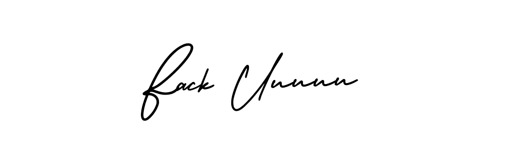 How to make Fack Uuuuu signature? AmerikaSignatureDemo-Regular is a professional autograph style. Create handwritten signature for Fack Uuuuu name. Fack Uuuuu signature style 3 images and pictures png