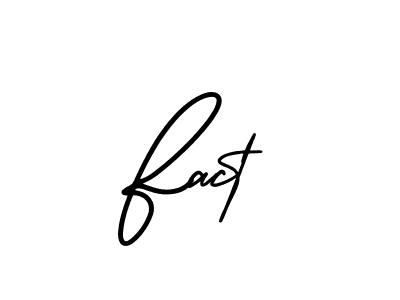 Design your own signature with our free online signature maker. With this signature software, you can create a handwritten (AmerikaSignatureDemo-Regular) signature for name Fact. Fact signature style 3 images and pictures png