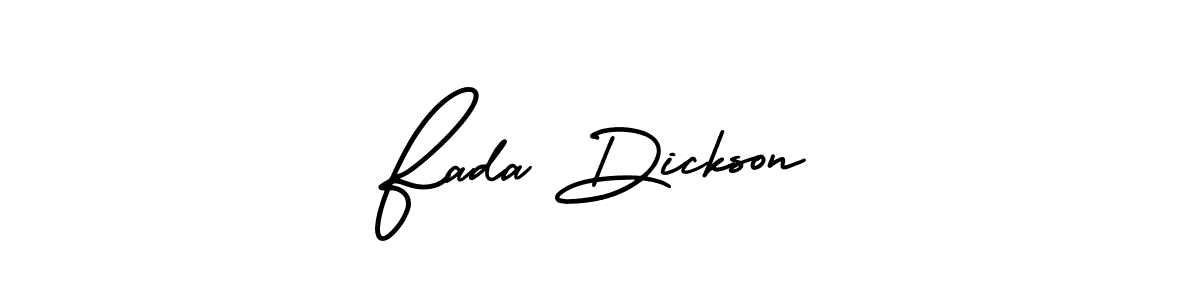 It looks lik you need a new signature style for name Fada Dickson. Design unique handwritten (AmerikaSignatureDemo-Regular) signature with our free signature maker in just a few clicks. Fada Dickson signature style 3 images and pictures png