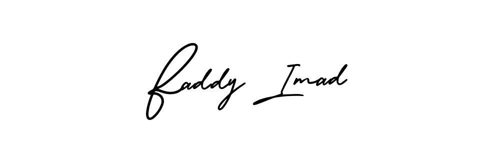 Also You can easily find your signature by using the search form. We will create Faddy Imad name handwritten signature images for you free of cost using AmerikaSignatureDemo-Regular sign style. Faddy Imad signature style 3 images and pictures png