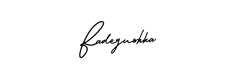 Once you've used our free online signature maker to create your best signature AmerikaSignatureDemo-Regular style, it's time to enjoy all of the benefits that Fadeyushka name signing documents. Fadeyushka signature style 3 images and pictures png