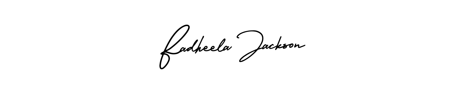Check out images of Autograph of Fadheela Jackson name. Actor Fadheela Jackson Signature Style. AmerikaSignatureDemo-Regular is a professional sign style online. Fadheela Jackson signature style 3 images and pictures png
