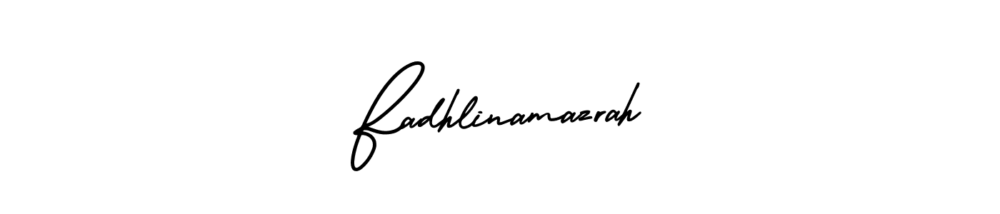 Also You can easily find your signature by using the search form. We will create Fadhlinamazrah name handwritten signature images for you free of cost using AmerikaSignatureDemo-Regular sign style. Fadhlinamazrah signature style 3 images and pictures png
