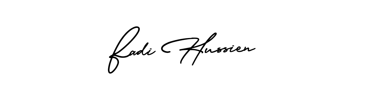 Also You can easily find your signature by using the search form. We will create Fadi Hussien name handwritten signature images for you free of cost using AmerikaSignatureDemo-Regular sign style. Fadi Hussien signature style 3 images and pictures png