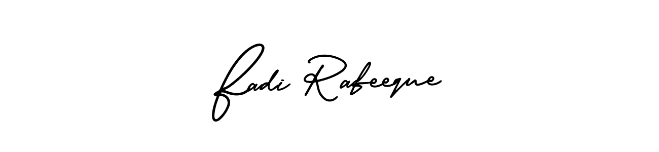 Best and Professional Signature Style for Fadi Rafeeque. AmerikaSignatureDemo-Regular Best Signature Style Collection. Fadi Rafeeque signature style 3 images and pictures png
