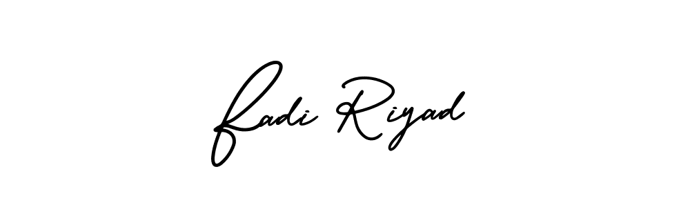 Similarly AmerikaSignatureDemo-Regular is the best handwritten signature design. Signature creator online .You can use it as an online autograph creator for name Fadi Riyad. Fadi Riyad signature style 3 images and pictures png