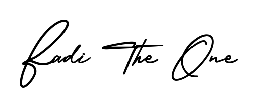You should practise on your own different ways (AmerikaSignatureDemo-Regular) to write your name (Fadi The One) in signature. Don't let someone else do it for you. Fadi The One signature style 3 images and pictures png
