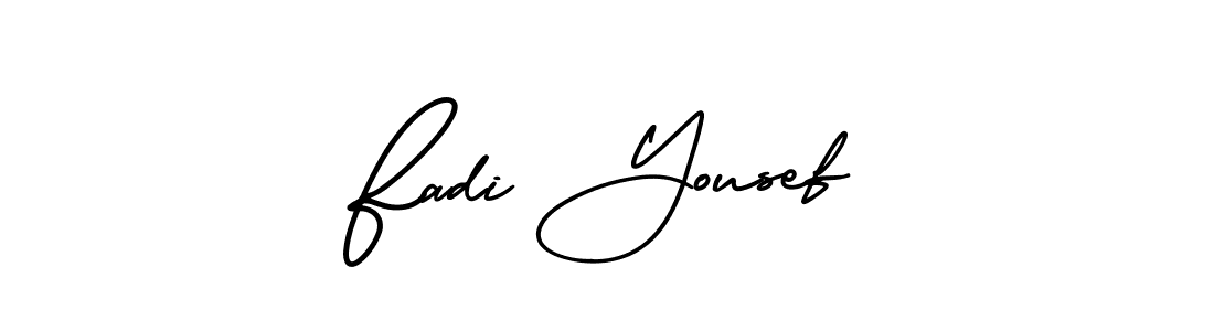 AmerikaSignatureDemo-Regular is a professional signature style that is perfect for those who want to add a touch of class to their signature. It is also a great choice for those who want to make their signature more unique. Get Fadi Yousef name to fancy signature for free. Fadi Yousef signature style 3 images and pictures png