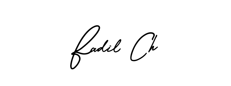 Make a beautiful signature design for name Fadil Ch. With this signature (AmerikaSignatureDemo-Regular) style, you can create a handwritten signature for free. Fadil Ch signature style 3 images and pictures png