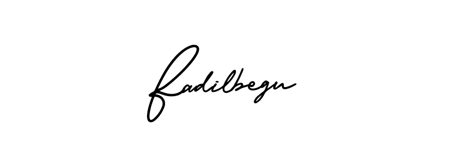 if you are searching for the best signature style for your name Fadilbegu. so please give up your signature search. here we have designed multiple signature styles  using AmerikaSignatureDemo-Regular. Fadilbegu signature style 3 images and pictures png