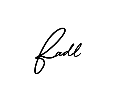 How to Draw Fadl signature style? AmerikaSignatureDemo-Regular is a latest design signature styles for name Fadl. Fadl signature style 3 images and pictures png