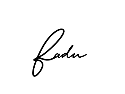 How to Draw Fadu signature style? AmerikaSignatureDemo-Regular is a latest design signature styles for name Fadu. Fadu signature style 3 images and pictures png