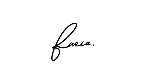 Create a beautiful signature design for name Faeiz.. With this signature (AmerikaSignatureDemo-Regular) fonts, you can make a handwritten signature for free. Faeiz. signature style 3 images and pictures png