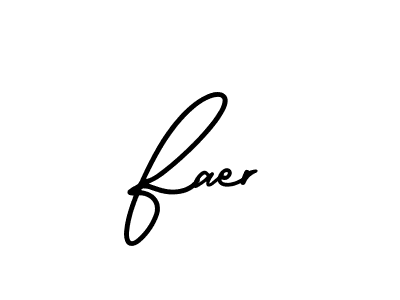 The best way (AmerikaSignatureDemo-Regular) to make a short signature is to pick only two or three words in your name. The name Faer include a total of six letters. For converting this name. Faer signature style 3 images and pictures png