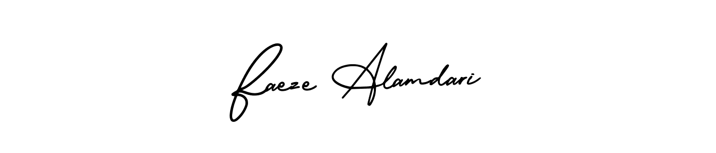 Also You can easily find your signature by using the search form. We will create Faeze Alamdari name handwritten signature images for you free of cost using AmerikaSignatureDemo-Regular sign style. Faeze Alamdari signature style 3 images and pictures png