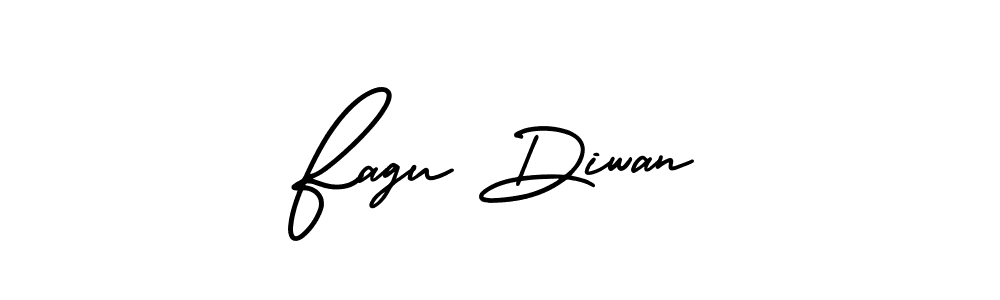 Use a signature maker to create a handwritten signature online. With this signature software, you can design (AmerikaSignatureDemo-Regular) your own signature for name Fagu Diwan. Fagu Diwan signature style 3 images and pictures png
