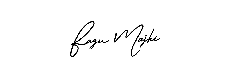 How to make Fagu Majhi name signature. Use AmerikaSignatureDemo-Regular style for creating short signs online. This is the latest handwritten sign. Fagu Majhi signature style 3 images and pictures png