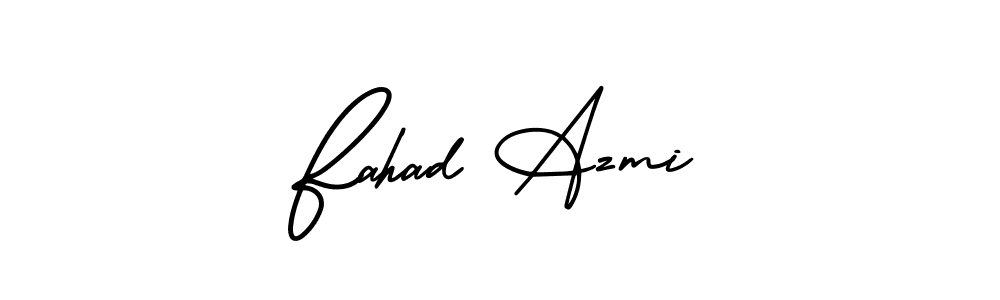 How to make Fahad Azmi signature? AmerikaSignatureDemo-Regular is a professional autograph style. Create handwritten signature for Fahad Azmi name. Fahad Azmi signature style 3 images and pictures png