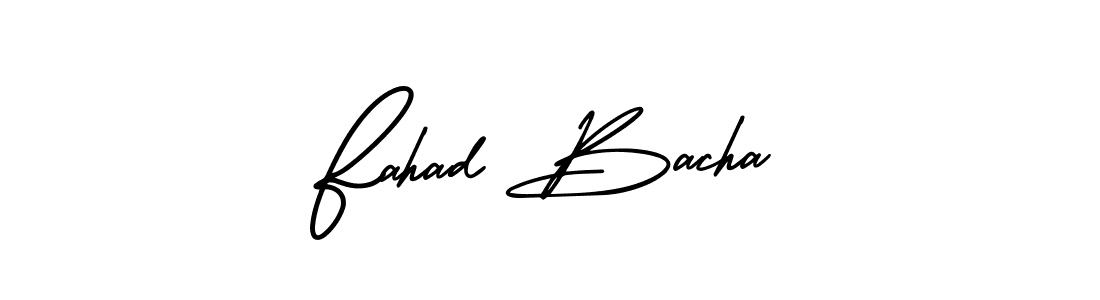 Make a short Fahad Bacha signature style. Manage your documents anywhere anytime using AmerikaSignatureDemo-Regular. Create and add eSignatures, submit forms, share and send files easily. Fahad Bacha signature style 3 images and pictures png