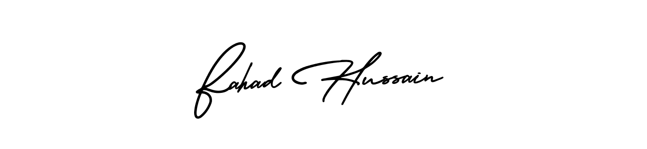 It looks lik you need a new signature style for name Fahad Hussain. Design unique handwritten (AmerikaSignatureDemo-Regular) signature with our free signature maker in just a few clicks. Fahad Hussain signature style 3 images and pictures png