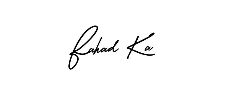 Fahad Ka stylish signature style. Best Handwritten Sign (AmerikaSignatureDemo-Regular) for my name. Handwritten Signature Collection Ideas for my name Fahad Ka. Fahad Ka signature style 3 images and pictures png