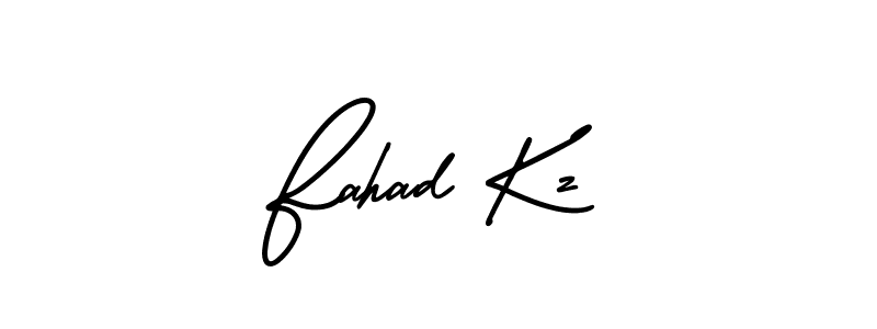 if you are searching for the best signature style for your name Fahad Kz. so please give up your signature search. here we have designed multiple signature styles  using AmerikaSignatureDemo-Regular. Fahad Kz signature style 3 images and pictures png