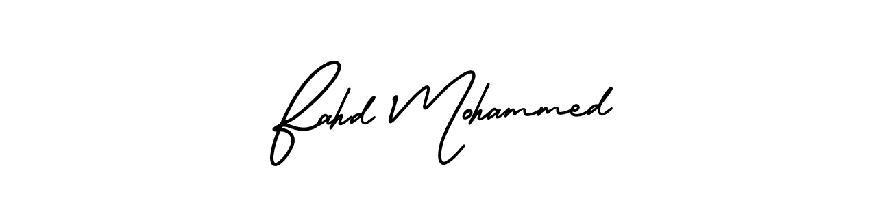 How to make Fahd Mohammed signature? AmerikaSignatureDemo-Regular is a professional autograph style. Create handwritten signature for Fahd Mohammed name. Fahd Mohammed signature style 3 images and pictures png
