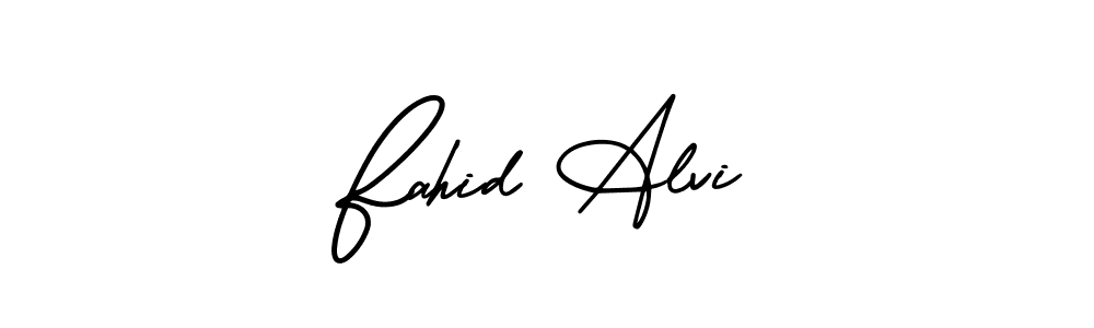 It looks lik you need a new signature style for name Fahid Alvi. Design unique handwritten (AmerikaSignatureDemo-Regular) signature with our free signature maker in just a few clicks. Fahid Alvi signature style 3 images and pictures png