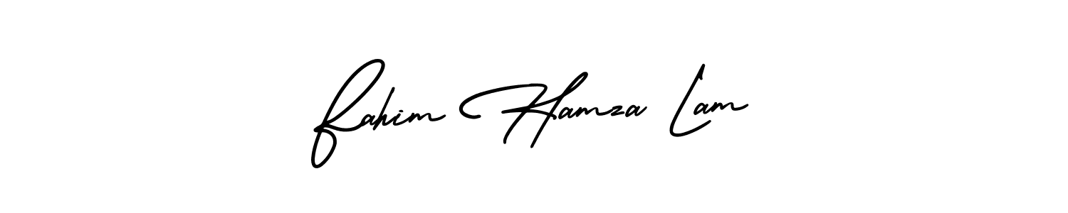 See photos of Fahim Hamza Lam official signature by Spectra . Check more albums & portfolios. Read reviews & check more about AmerikaSignatureDemo-Regular font. Fahim Hamza Lam signature style 3 images and pictures png