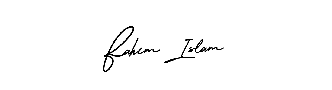 It looks lik you need a new signature style for name Fahim Islam. Design unique handwritten (AmerikaSignatureDemo-Regular) signature with our free signature maker in just a few clicks. Fahim Islam signature style 3 images and pictures png