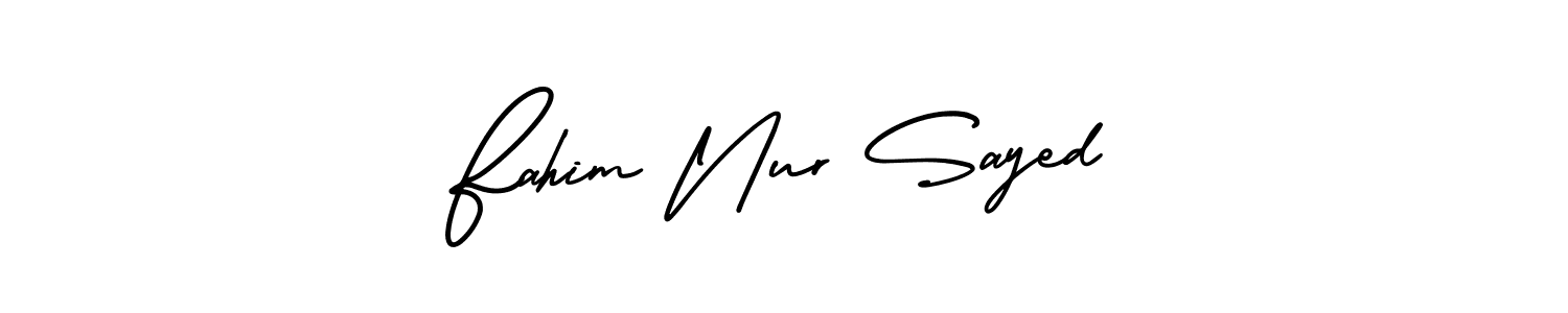 Use a signature maker to create a handwritten signature online. With this signature software, you can design (AmerikaSignatureDemo-Regular) your own signature for name Fahim Nur Sayed. Fahim Nur Sayed signature style 3 images and pictures png