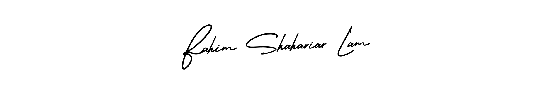 This is the best signature style for the Fahim Shahariar Lam name. Also you like these signature font (AmerikaSignatureDemo-Regular). Mix name signature. Fahim Shahariar Lam signature style 3 images and pictures png