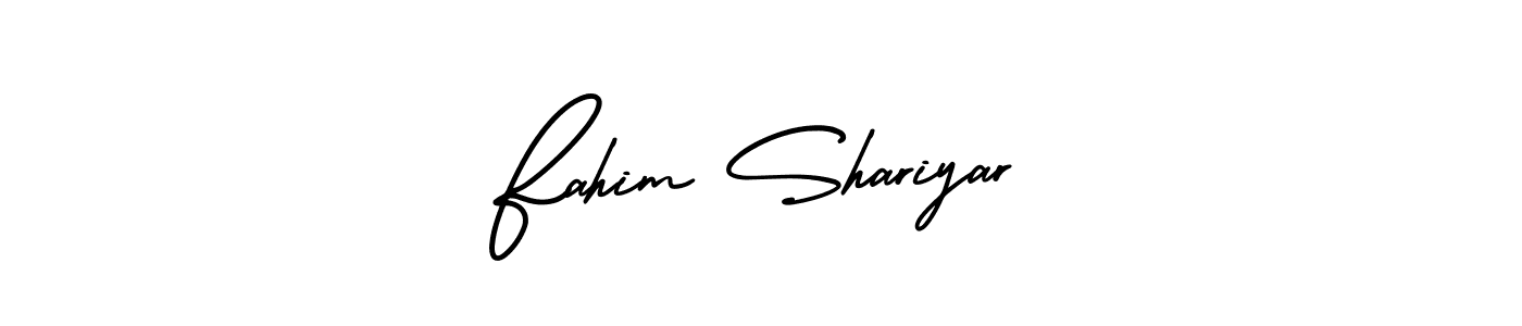 Fahim Shariyar stylish signature style. Best Handwritten Sign (AmerikaSignatureDemo-Regular) for my name. Handwritten Signature Collection Ideas for my name Fahim Shariyar. Fahim Shariyar signature style 3 images and pictures png