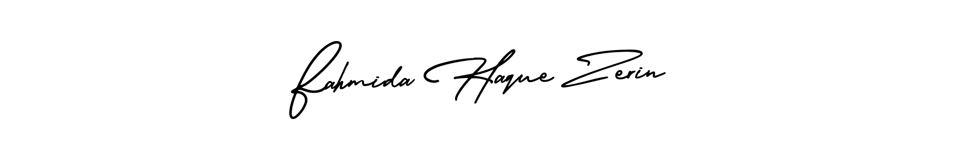 Use a signature maker to create a handwritten signature online. With this signature software, you can design (AmerikaSignatureDemo-Regular) your own signature for name Fahmida Haque Zerin. Fahmida Haque Zerin signature style 3 images and pictures png
