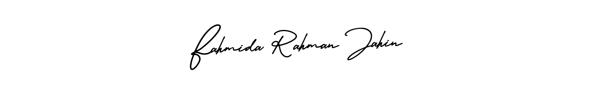 Also You can easily find your signature by using the search form. We will create Fahmida Rahman Jahin name handwritten signature images for you free of cost using AmerikaSignatureDemo-Regular sign style. Fahmida Rahman Jahin signature style 3 images and pictures png