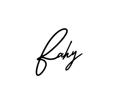 This is the best signature style for the Fahy name. Also you like these signature font (AmerikaSignatureDemo-Regular). Mix name signature. Fahy signature style 3 images and pictures png