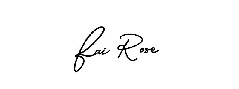 Design your own signature with our free online signature maker. With this signature software, you can create a handwritten (AmerikaSignatureDemo-Regular) signature for name Fai Rose. Fai Rose signature style 3 images and pictures png