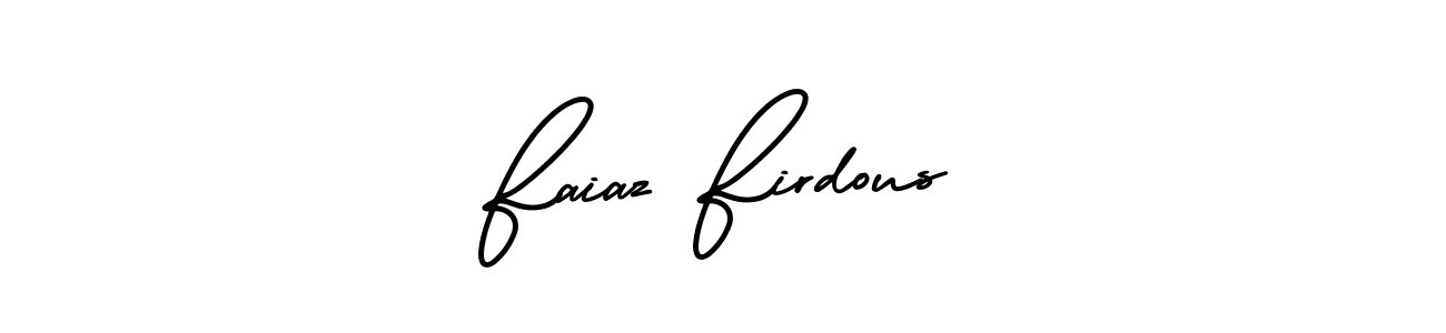 Use a signature maker to create a handwritten signature online. With this signature software, you can design (AmerikaSignatureDemo-Regular) your own signature for name Faiaz Firdous. Faiaz Firdous signature style 3 images and pictures png